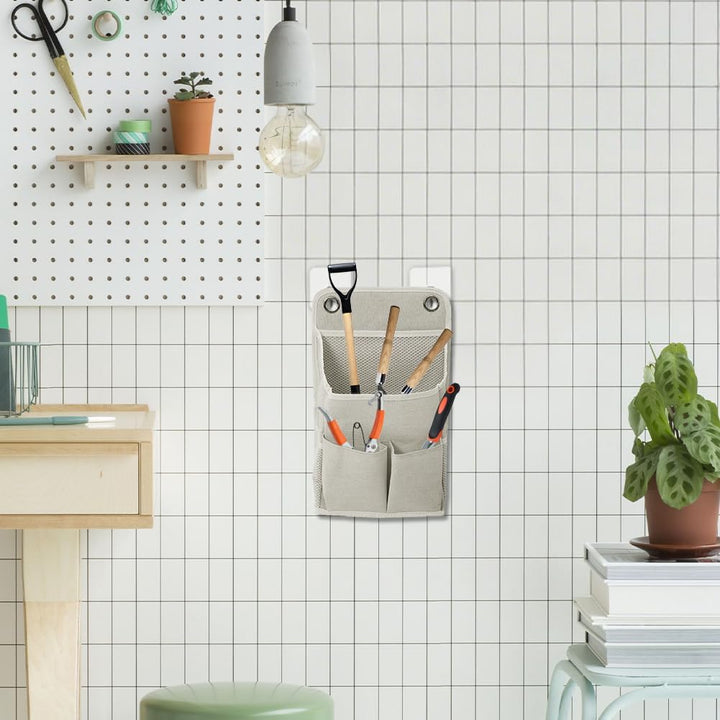 2 Stück Hängeorganizer mit 4 Haken, Hängeregal Hängende Aufbewahrung Organisatoren Wasserfeste Faltb