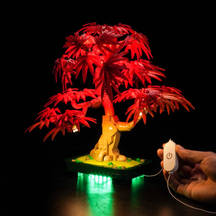 Led Licht Set Kompatibel mit Lego Japanese Red Maple Bonsai Tree 10348 (Kein Modell), Dekorationsbel