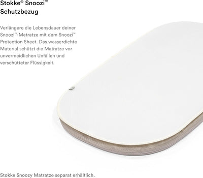 Stokke Snoozi Schutzbezug, White - Schützt und verlängert die Lebensdauer der Snoozi Matratze - 100%