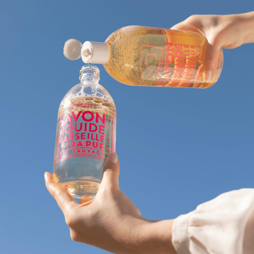 Compagnie de Provence® Flüssigseife Wild Rose 1l | Nachfüllgrösse | Noten von frisch geschnittenen R