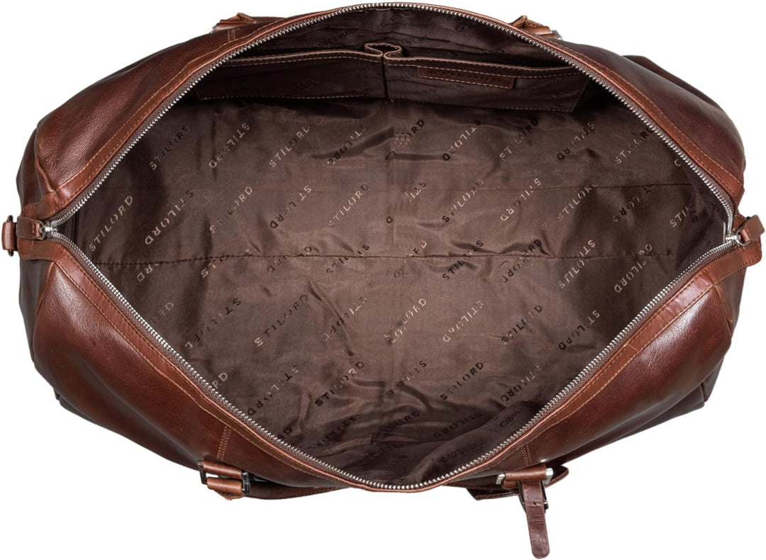 STILORD 'Herkules' Premium Reisetasche für Herren und Damen aus echtem hochwertigem Leder - EIN echt