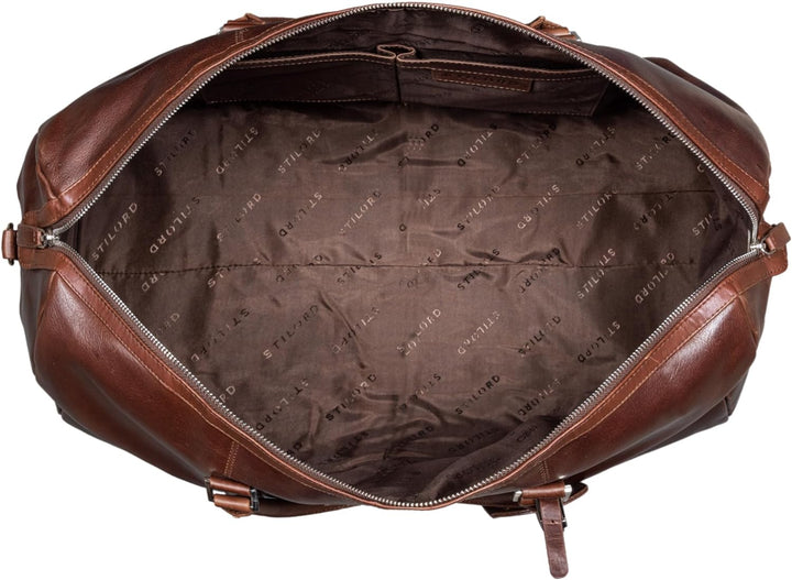 STILORD 'Herkules' Premium Reisetasche für Herren und Damen aus echtem hochwertigem Leder - EIN echt