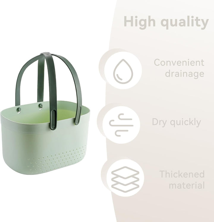 HERCHR Putzmittel Organizer Caddy Organizer, Tragbare Dusche Caddy Korb, Tragbarer Duschkorb, Kunsts