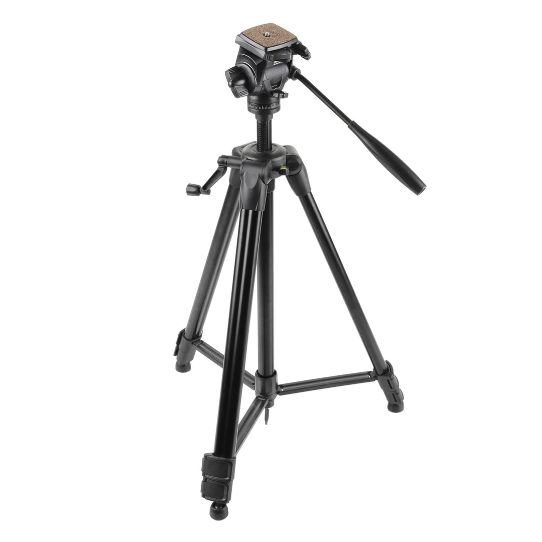 Walimex FW-3970 Semi-Pro Stativ mit Neiger, Kamerastativ höhenverstellbar bis 172 cm, Fotostativ bel