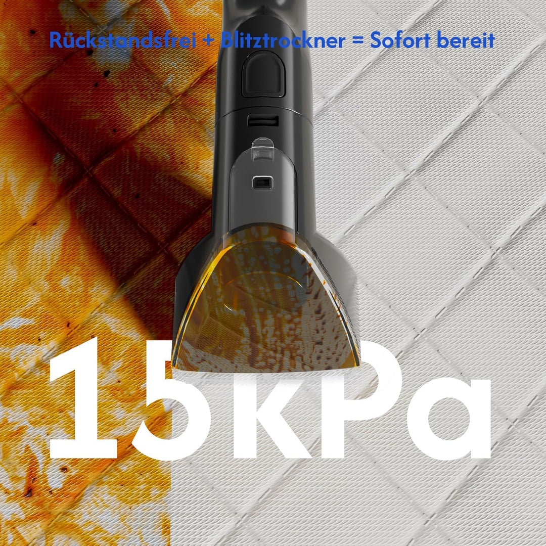 B Fluffyfresh Waschsauger, Dampfreiniger, Polsterreiniger-Gerät für Sofa, Teppich, Fenster, Auto, Na