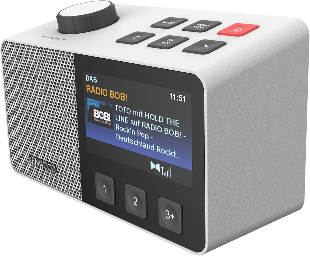 Kenwood CR-M70DAB DAB+/FM Radio mit ASA, 4,3" IPS Display, Bluetooth 5.3, Dual Alarm & Sleep, USB MP