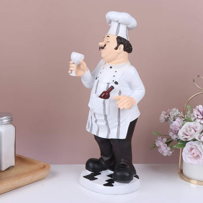 BESPORTBLE Küchen Figuren Miniatur Chef Koch Figur Französischer Küchenchef Harz Dekofigur Tortenfig