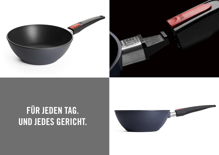 Woll Diamond Lite Wok- und Rührpfanne - Induktiv -, Ø 24 cm, 9 cm hoch - Geeignet für alle Herdarten