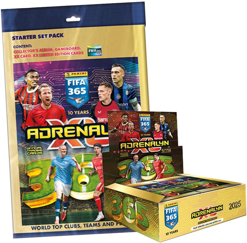 FIFA 365 Adrenalyn XL 2025 Trading Cards (1 Display + 1 Starter)