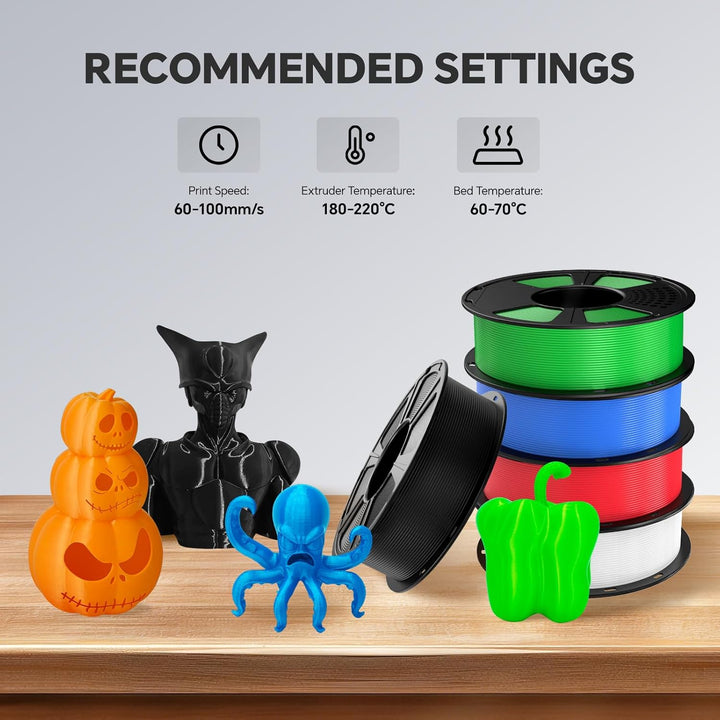 GIANTARM PLA Filament 1.75mm,3D Drucker Filament PLA 1kg,MaBgenauigkeit +/- 0,02mm,3D-Druckmateriali
