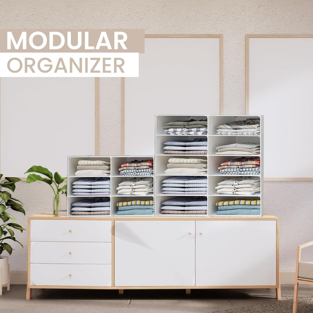 Modulares Regal, Kleiderorganizer für Schrank, Regal für Zimmer, Flur. Aufbewahrungsregal für Zuhaus
