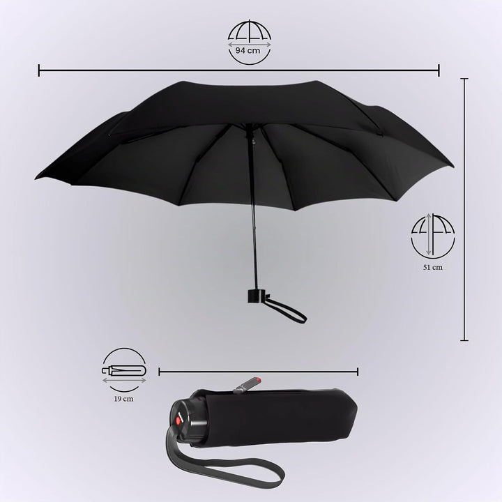 Knirps T.020 Small Manual - Taschenschirm Regenschirm black Einheitsgrösse Schwarz, Einheitsgrösse S