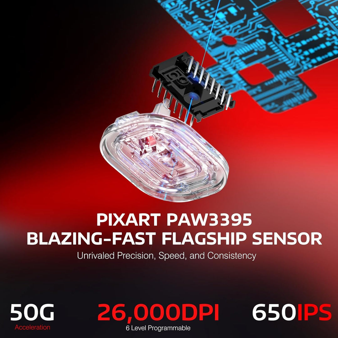 VGN Game Power Attack Shark X3PRO 59g Superlight Kabellose Gaming-Maus, 4K/8KHz Abfragerate, 26000DP