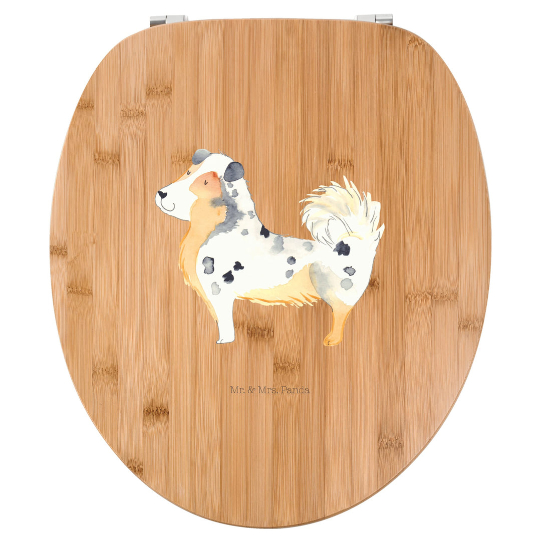 Mr. &amp; Mrs. Panda Motiv WC Sitz Australien Shepherd - Geschenk, Hunderasse, Toilettendeckel, Toilette