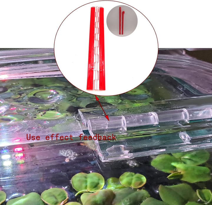Acrylscharnier 300mm durchgehendes Klavierscharnier 1.18" Transparentes Kunststoff Acryl-Scharnier（S