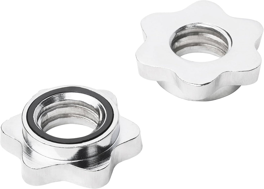 Bad Company Chrom Kurzhantelstange mit Gewinde-Auflageflächen inkl. Sternverschlüssen 30/31 mm I Kur
