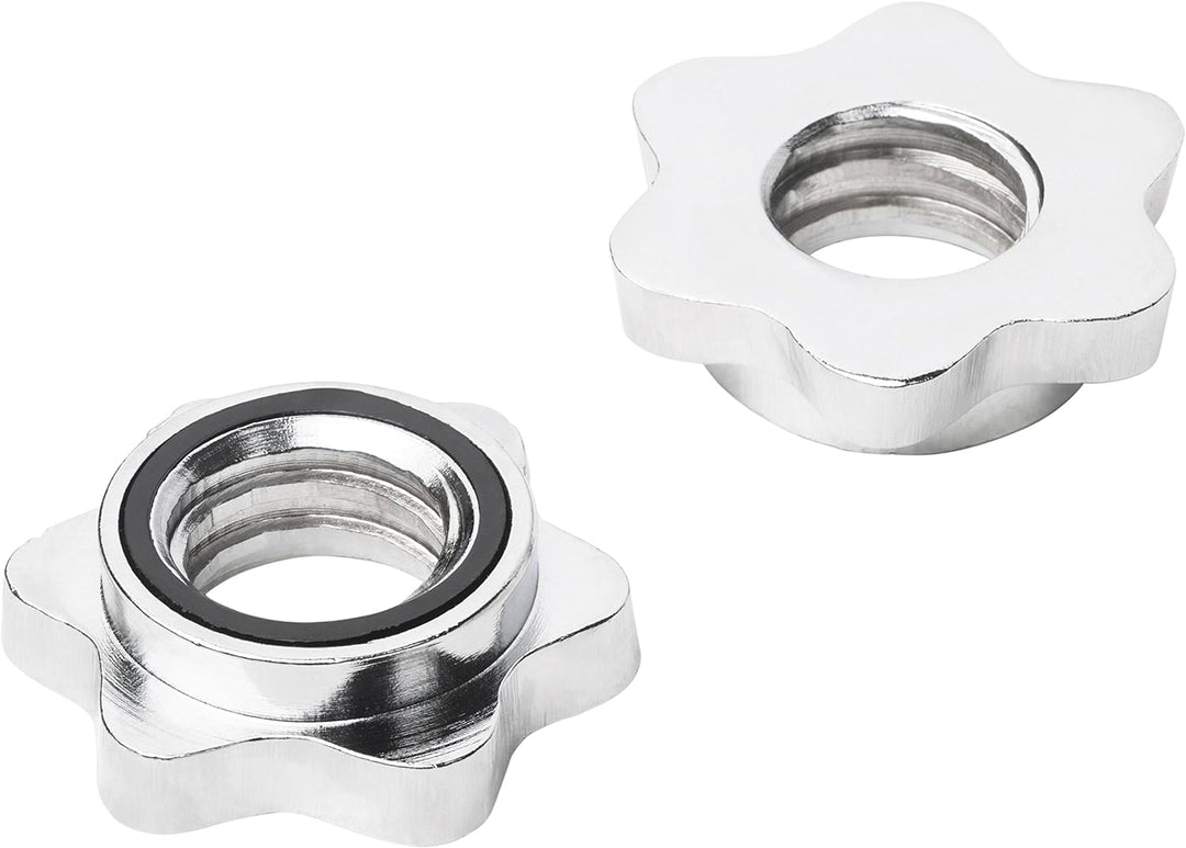 Bad Company Chrom Kurzhantelstange mit Gewinde-Auflageflächen inkl. Sternverschlüssen 30/31 mm I Kur