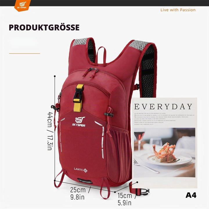 SKYSPER Wanderrucksack 15L Rucksack Herren Klein Tagesrucksack Leichter Trekkingrucksack für Wandern
