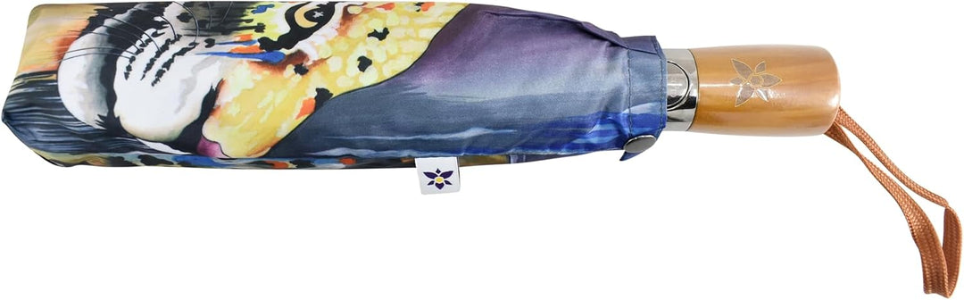 Anuschka Hand Painted Leather Multicompartment Organiser Tote Abstract Leopard, Abstract Leopard