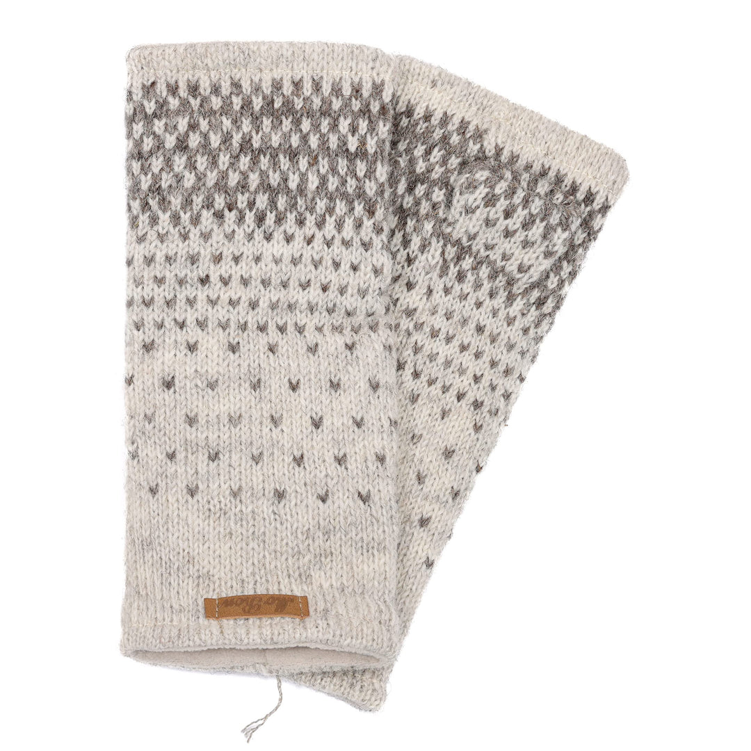 Damen Pulswärmer Armstulpen Modell Ida naturhellgrau, naturhellgrau