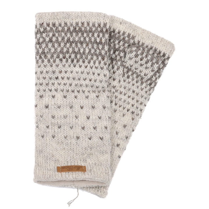 Damen Pulswärmer Armstulpen Modell Ida naturhellgrau, naturhellgrau