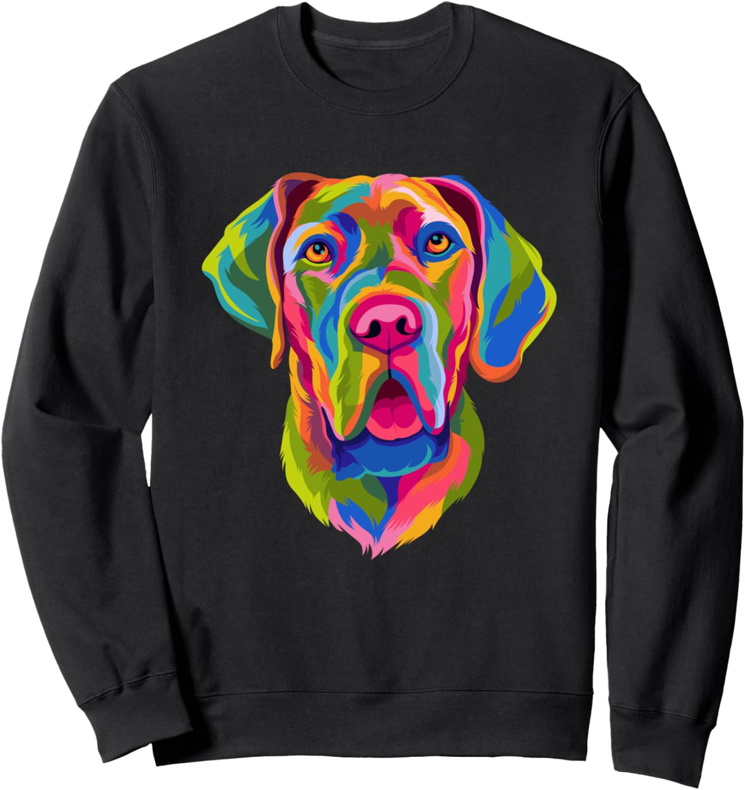 Pop Art Deutsche Dogge Hund Frauen Männer Kinder Great Dane Sweatshirt