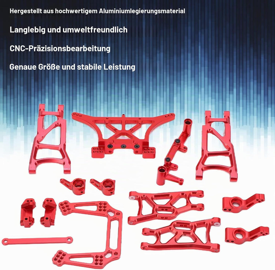 RC Querlenker Vorne Hinten, 1/10 RC Aluminiumlegierung Teile Kit Kompatibel für TRAXXAS Slash 2WD 1/