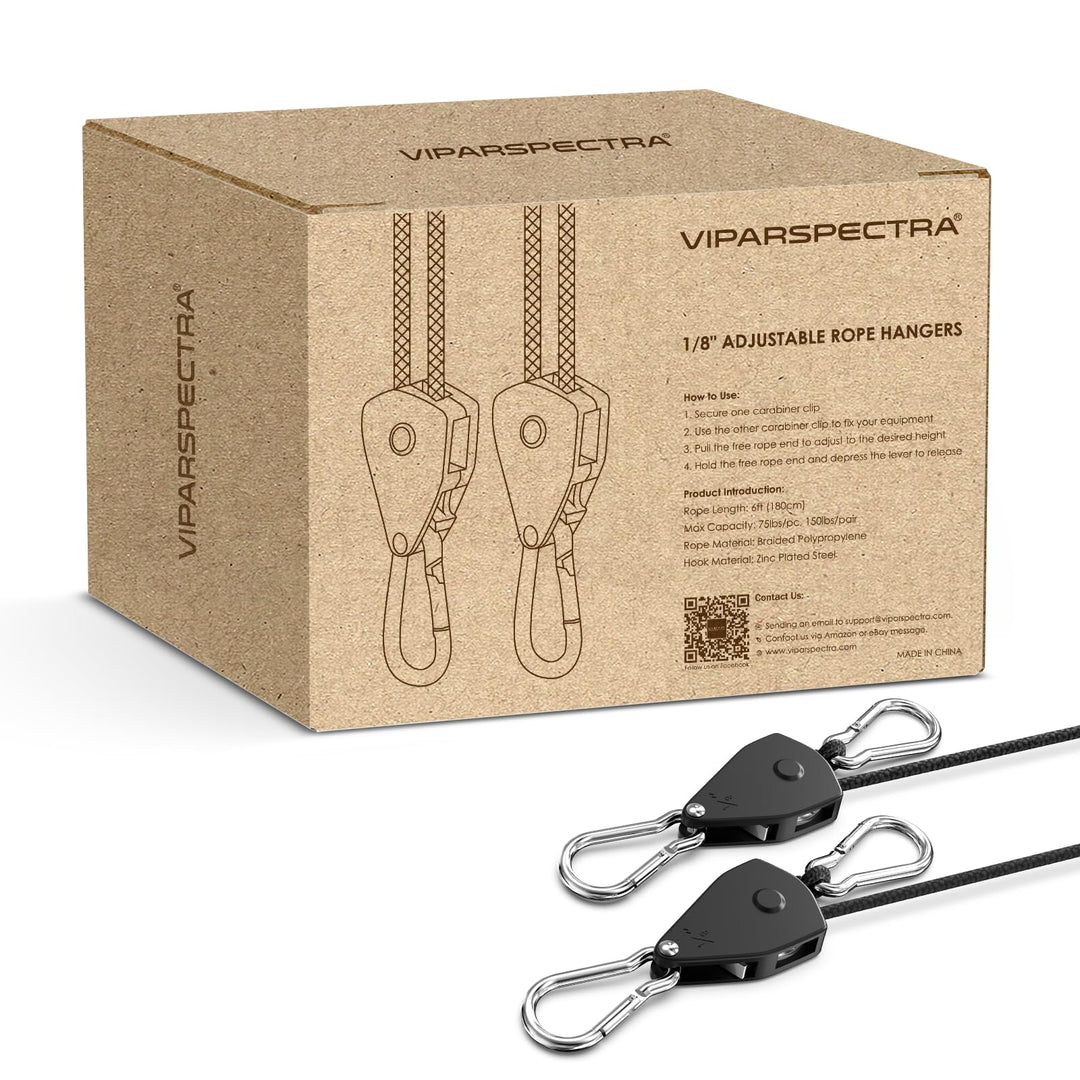 VIPARSPECTRA Verstellbar Seilspanner 12 Stück, Robust Spanngurte mit Ratsche Haken Verstellbar, 1/8"