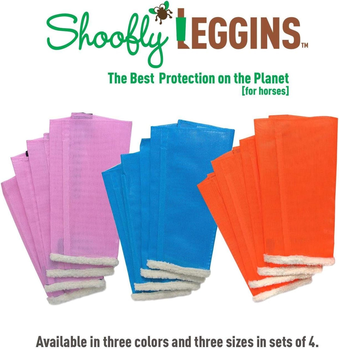 Shoofly Pferde-Leggins, patentierte locker sitzende Fliegenstiefel, verhindern Fliegenbisse, reduzie