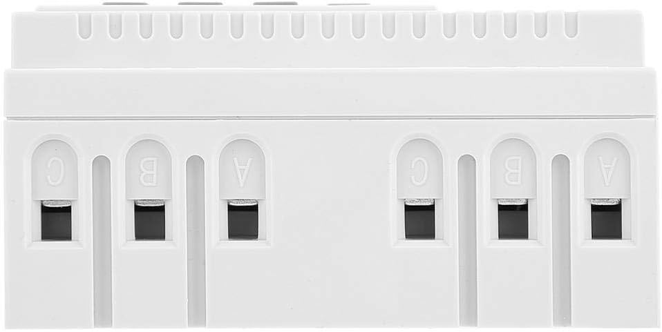 Keenso Hutschiene Zeitschaltuhr, TM-163 Dreiphasen Relais mit 380 V-Smart-Digital-Zeitschaltuhr Prog