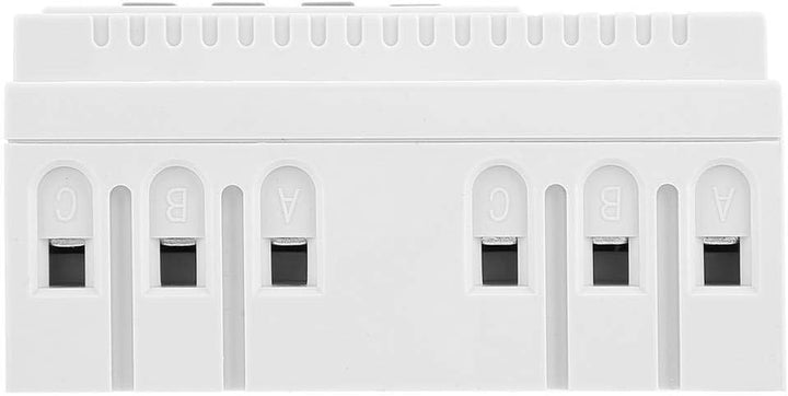 Keenso Hutschiene Zeitschaltuhr, TM-163 Dreiphasen Relais mit 380 V-Smart-Digital-Zeitschaltuhr Prog