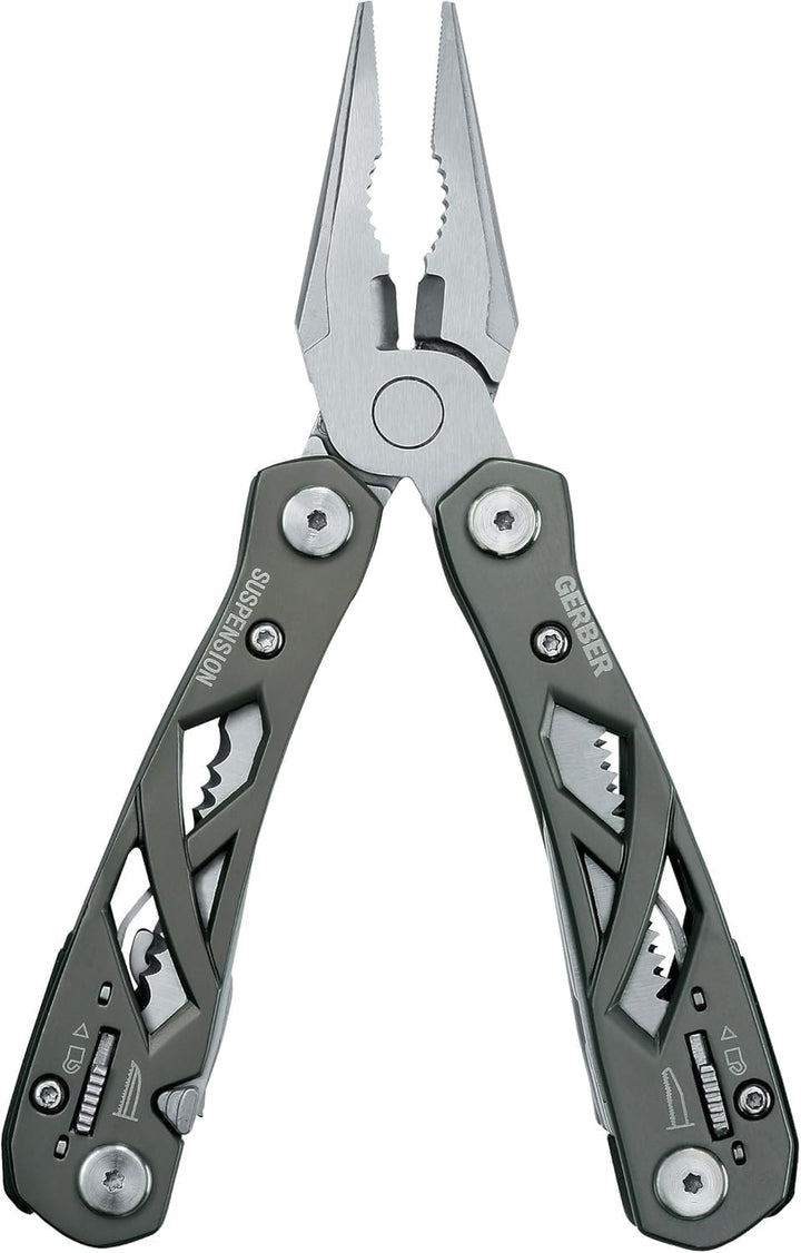 Gerber Multifunktionswerkzeug mit Nylon-Scheide und 12 Funktionen, Suspension Multi-Tool, 1003720 12