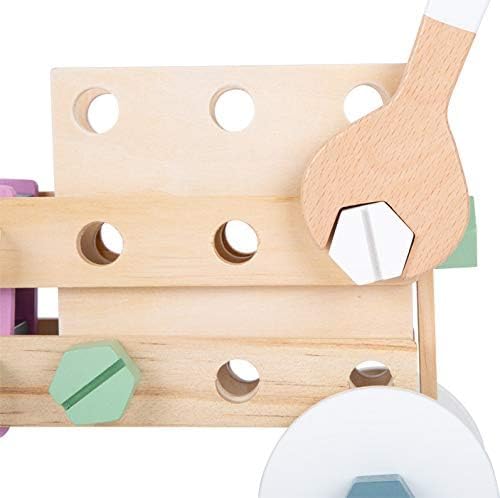 small foot Konstruktionsset "Nordic" aus Holz, kreativer Bausatz mit Werkzeugen und Zubehör, ab 3 Ja