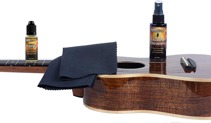 MusicNomad MN142 Premium Ukulele Care Kit 3 Pack
