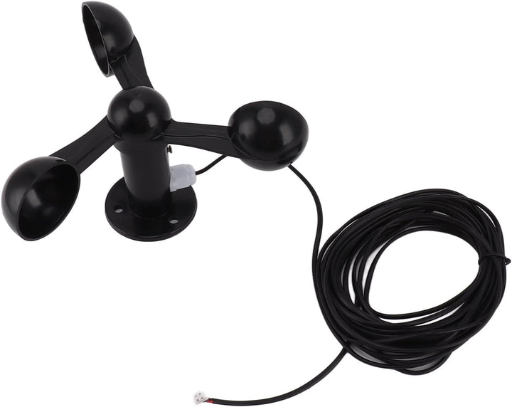 Jeanoko 3-Tassen-Windsensor, ABS-Material, Einfache Installation, 8 M Wasserdichtes Kabel, Störungsf