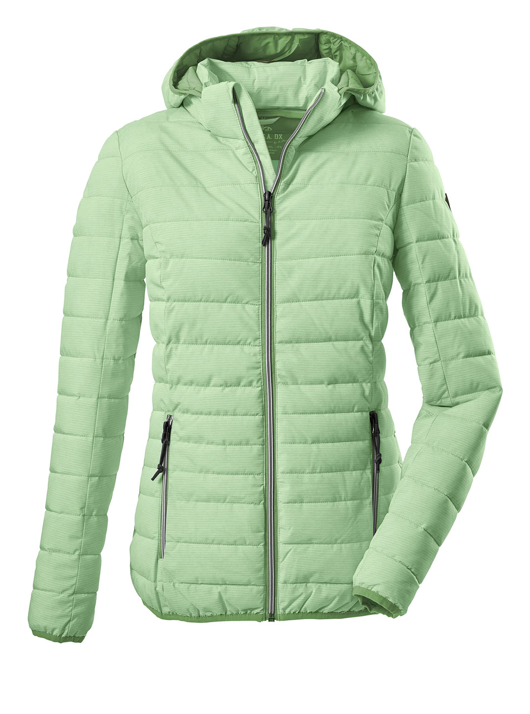 G.I.G.A. DX Damen Uyaka Stripe Casual Funktionsjacke In Daunenoptik Mit Abzippbarer Kapuze 40 strahl
