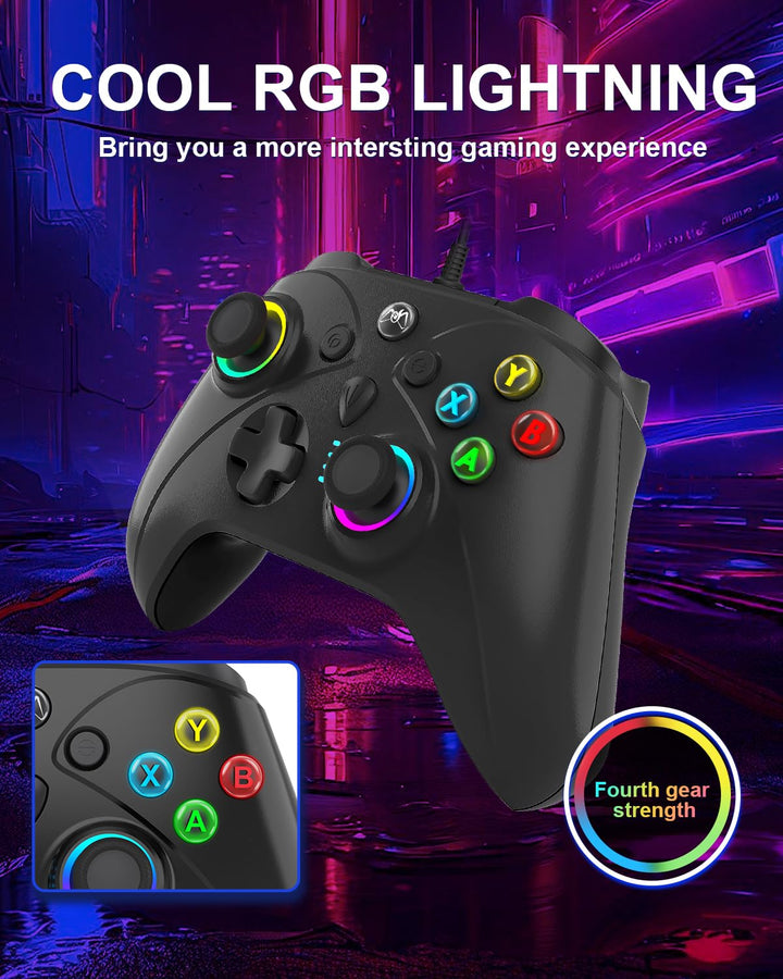 Kabelgebundener Xbox Controller für PC,Xbox Series X,S,One,PS4,Switch,Offiziell Alternativen,Gamepad