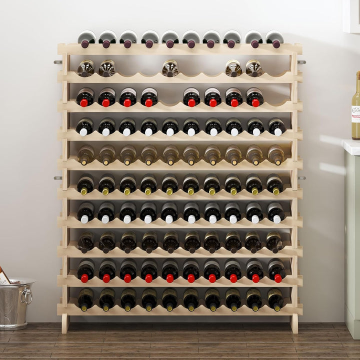 Weinregale Flaschenregal Schränke,Wein Holzregal Weinhalter Weinständer Flaschenständer für Küche,Es