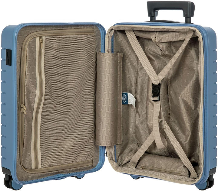 Brics BY Ulisse - 4-Rollen-Kabinentrolley 55 cm grey blue, Grey Blue