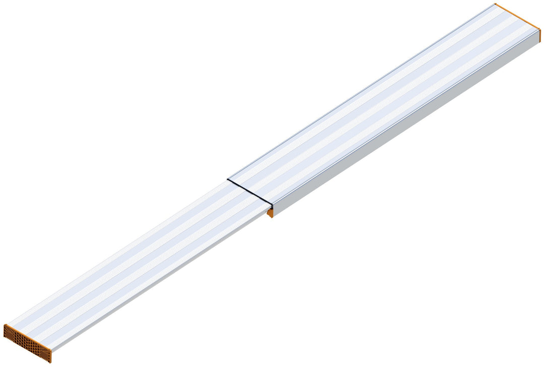 Layher 1351350 Alu-Telesteg, ausziehbar auf maximal Länge 3.50 m, belastbar bis 150 kg