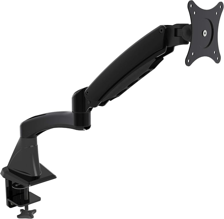 HFTEK-DS112F Schwarz Monitor Arm Halterung Halter Tischhalterung Stand für TFT LED LCD Bildschirm, D