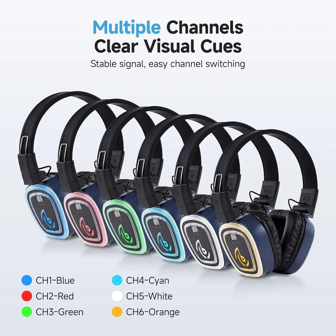 Retekess TA004S Silent-Disco-Kopfhörer, faltbares Design, HiFi-Klang