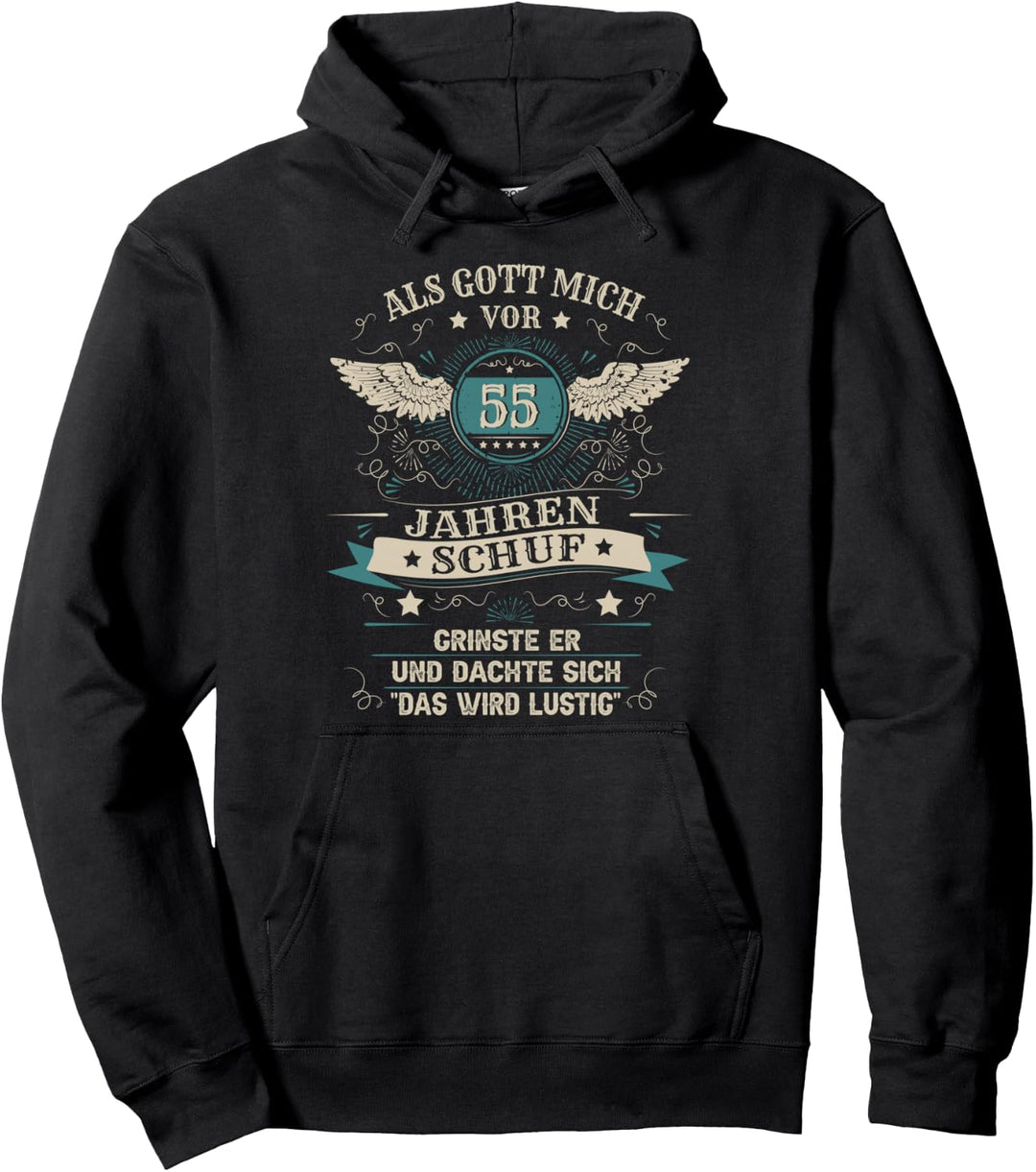 55. Geburtstag Mann Frau 55 Jahre 1969 Deko Lustig Geschen Pullover Hoodie