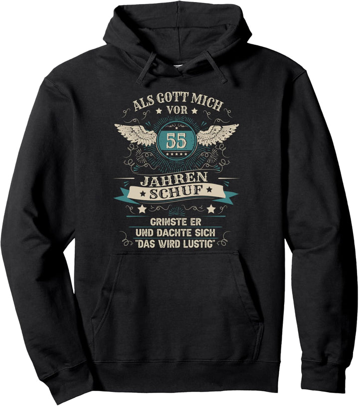 55. Geburtstag Mann Frau 55 Jahre 1969 Deko Lustig Geschen Pullover Hoodie