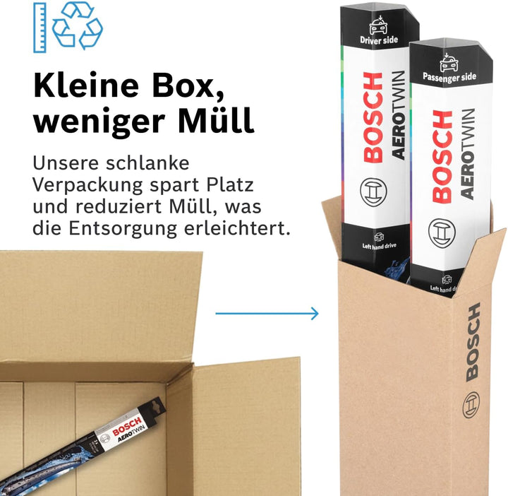 Bosch Automotive Scheibenwischer Aerotwin A555S, Länge: 600mm/400mm – Set für Frontscheibe, 3 397 00