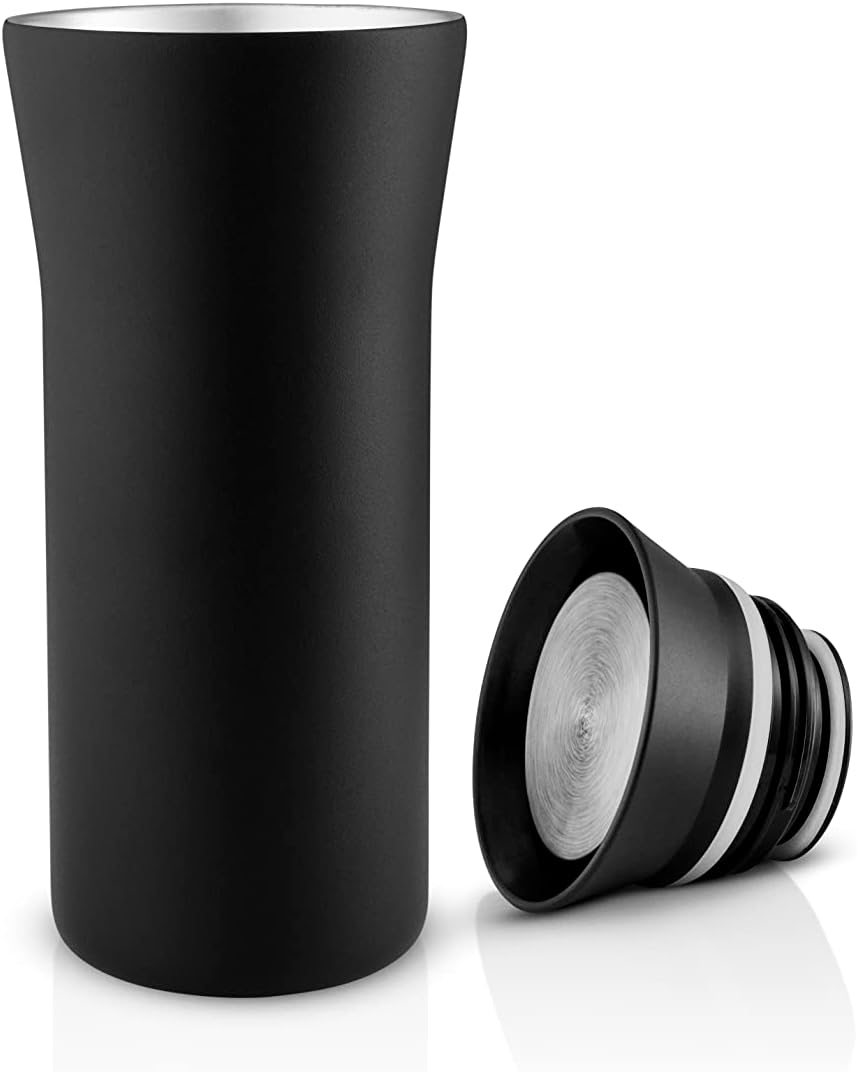 EVA SOLO | City to Go Cup 0,35l Black | Praktischer doppelwandiger Thermobecher, der Sich einfach mi
