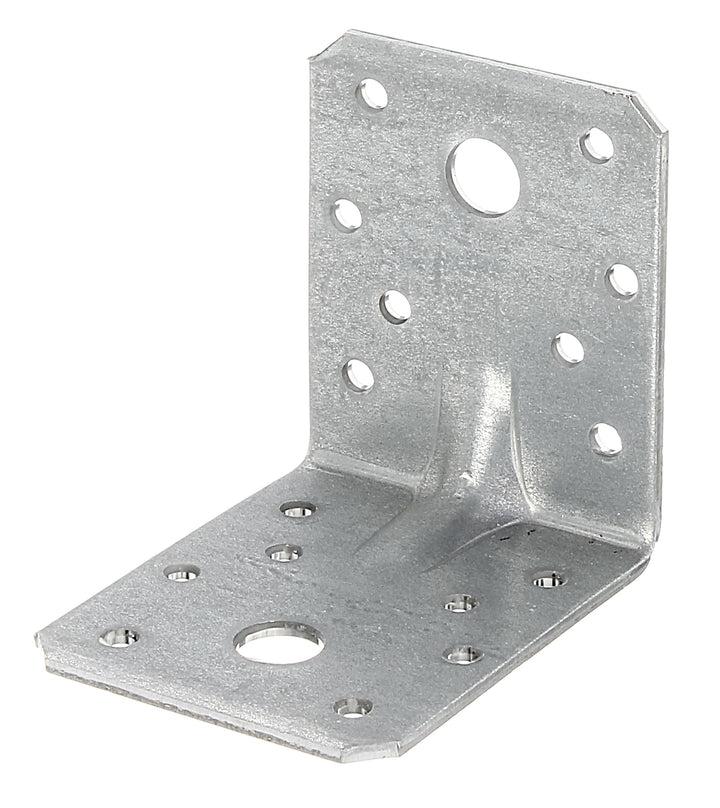 Alberts 8622 Schwerlast-Winkelverbinder mit Sicke | Handwerkerpack | sendzimirverzinkt | 70 x 70 x 5