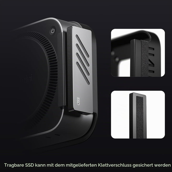Fasgear ABS Plastik VESA Halterung für Mac-mini M4 /Pro 2024,Halterung Unter Schreibtisch ohne Bohre