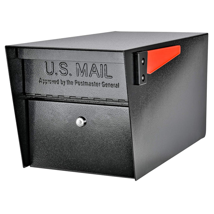 Mail Boss 7506 Mail Manager Bordsteinkante Verriegelung Sicherheit Briefkasten, Schwarz, Gross Schwa