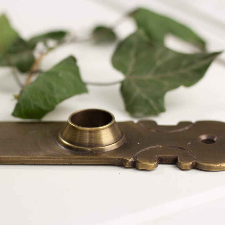 Antikas - Retro-Türbeschlag,Langschild "Kotten" in Messing patiniert, für Haustür PZ72